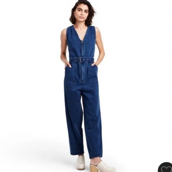 Rachel Comey Pants - Rachel Comey X Target Denim Jumpsuit v neck belted nwt